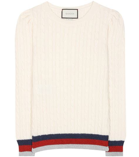 gucci sweater white|cashmere sweater gucci.